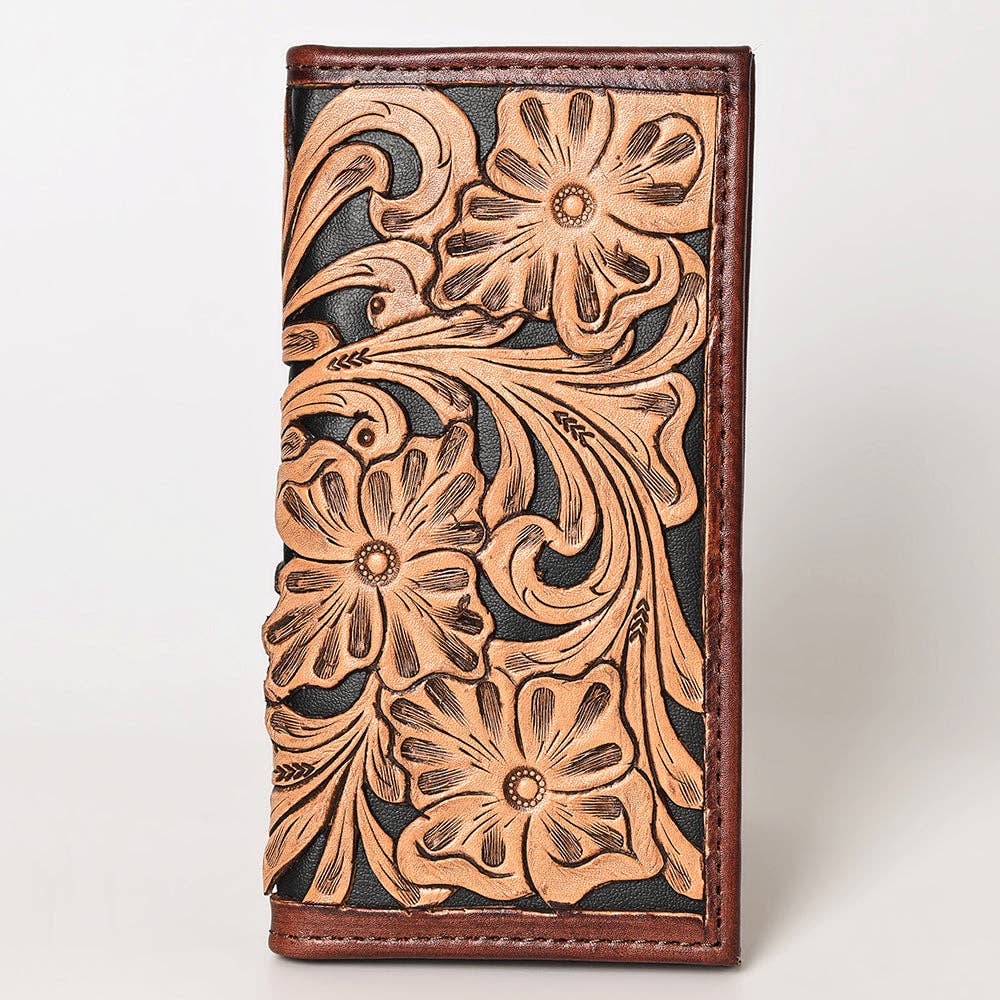 OHG114 Wallet Genuine Leather Tooled