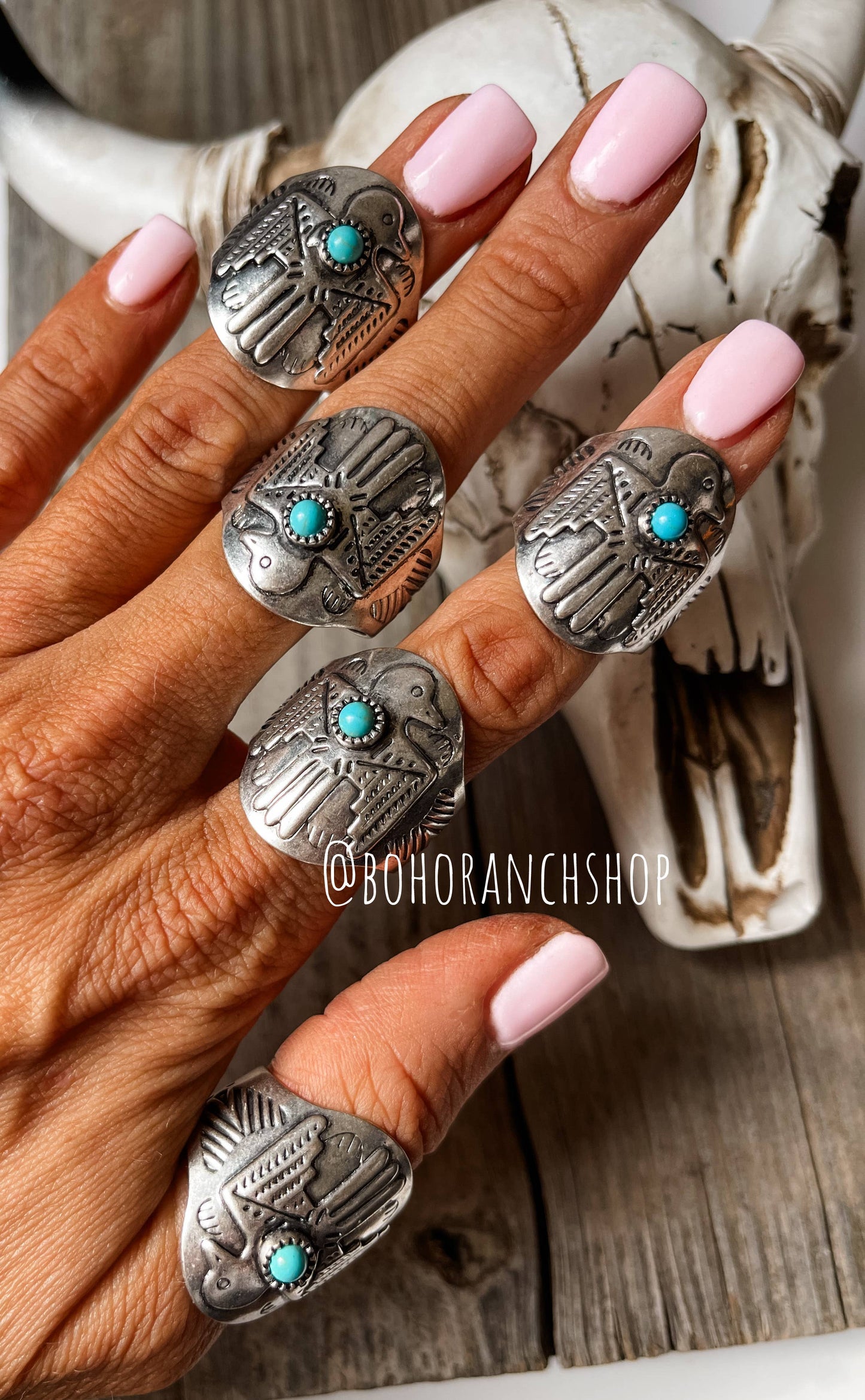 Western Thunderbird Cuff Ring