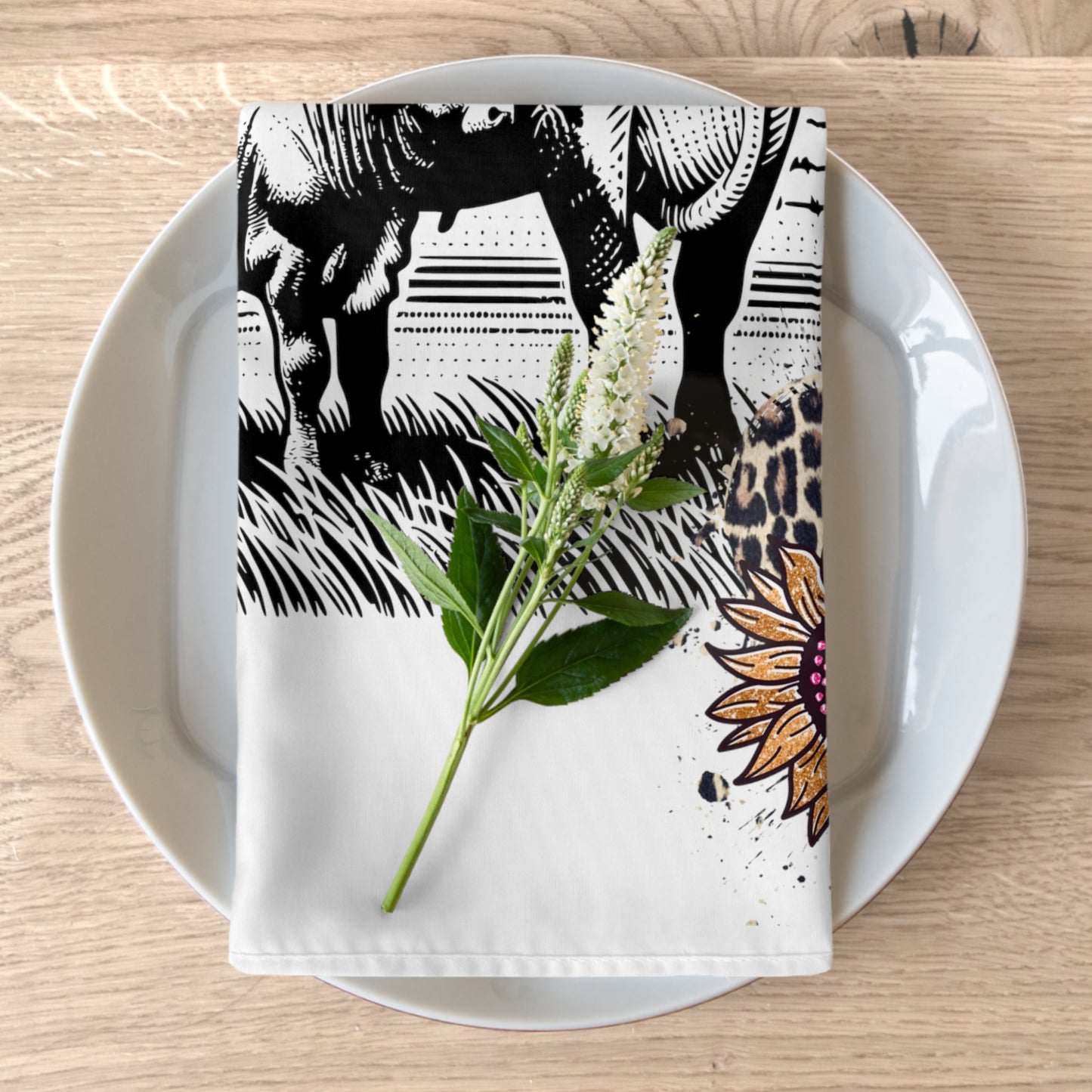 Napkins, Longhorn Napkins, Longhorn Cattle,