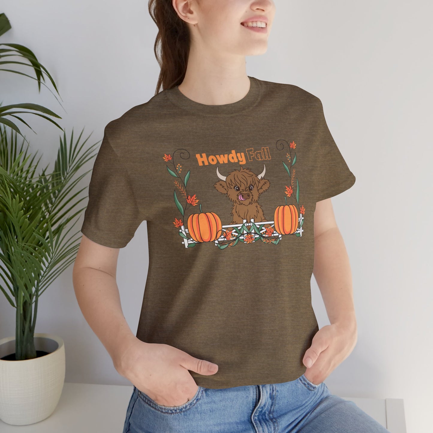 Howdy Fall Highland Cow Tee