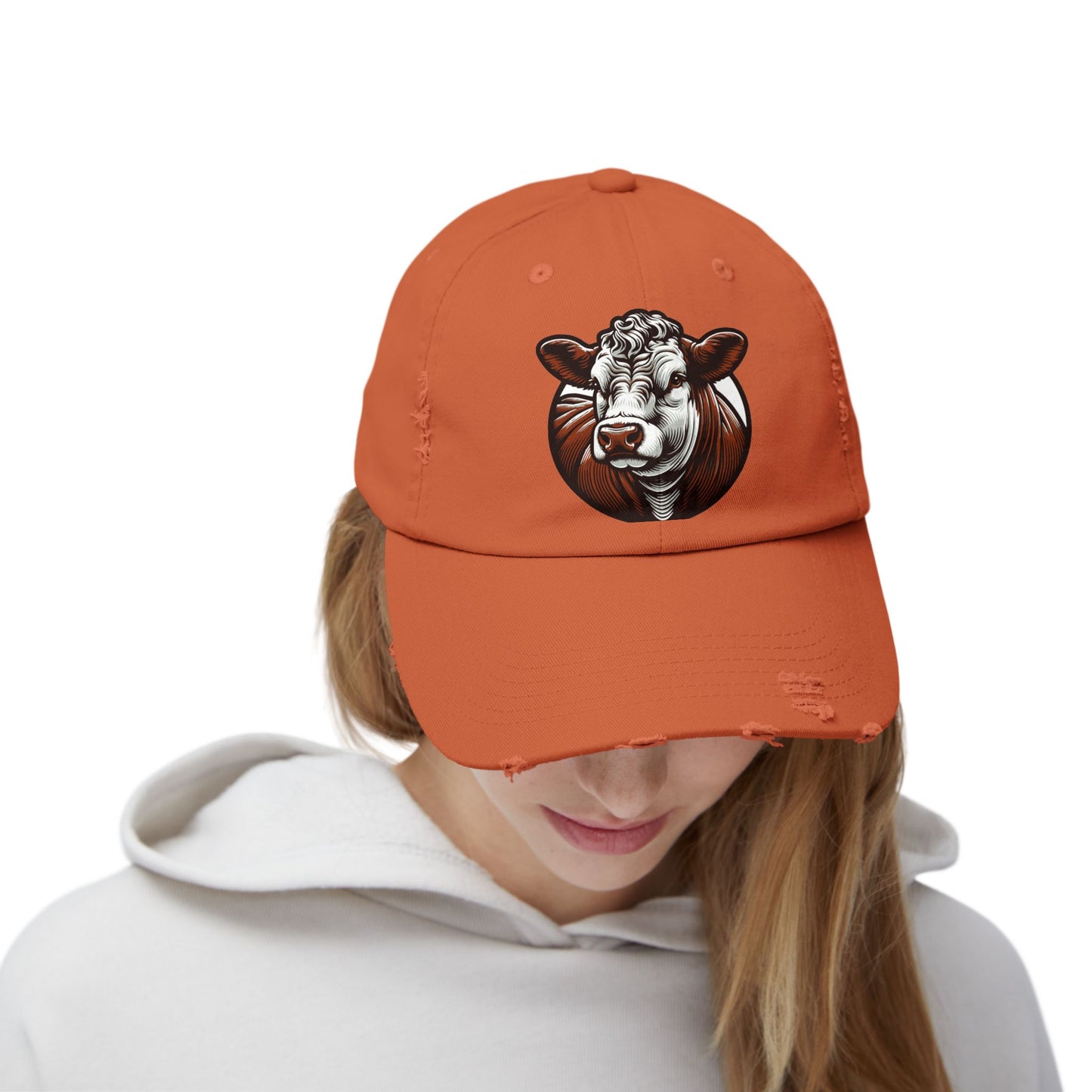 Hereford, Eat Beef, Unisex Distressed Cap, Beef Lovers, Support Ranchers