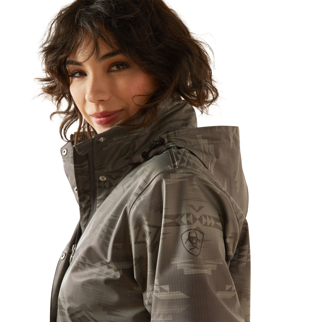 Ariat Women's Grey Dune Drizzle Rain Slicker