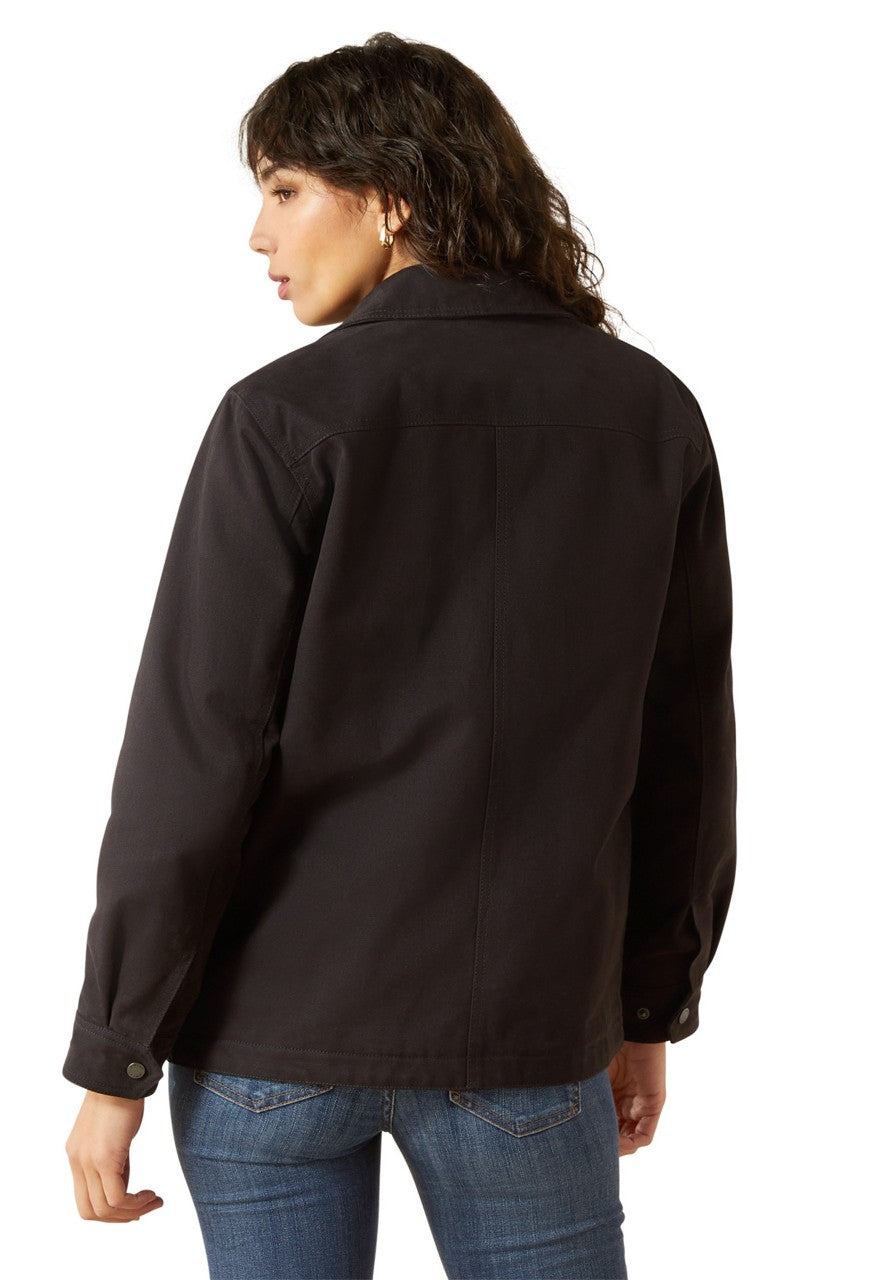 Ariat Women's Black Western Canvas Chore Jacket