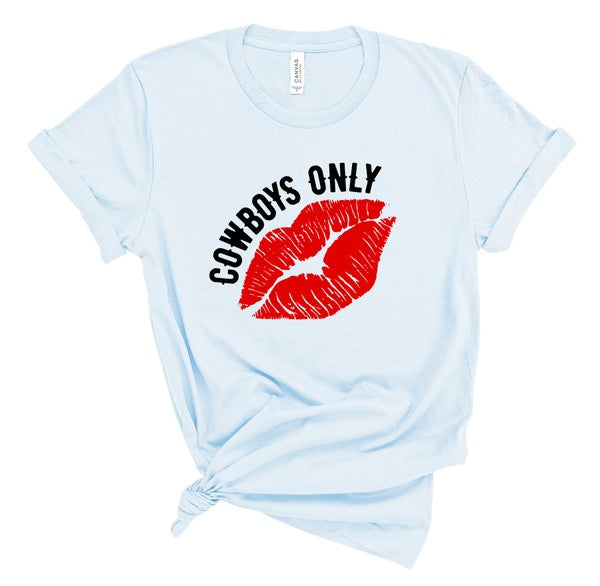 Cowboys Only with Lips Softstyle Tee