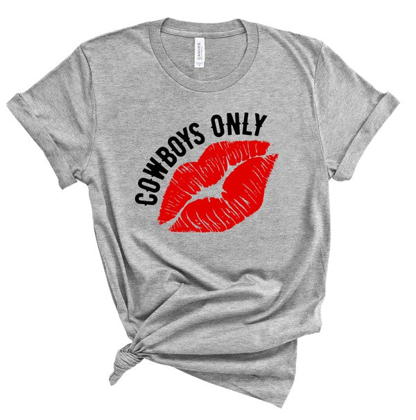 Cowboys Only with Lips Softstyle Tee