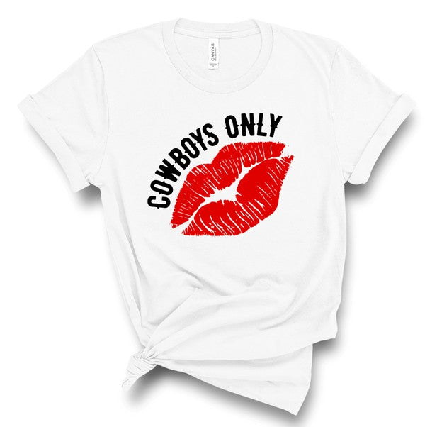 Cowboys Only with Lips Softstyle Tee