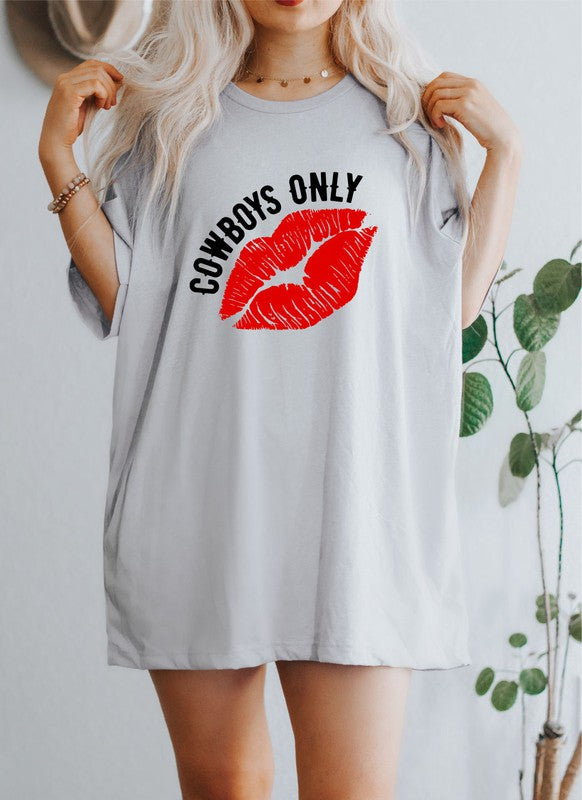 Cowboys Only with Lips Softstyle Tee