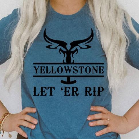 Let Er Rip Western Graphic Tee