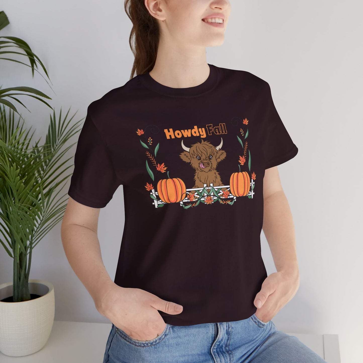 Howdy Fall Highland Cow Tee