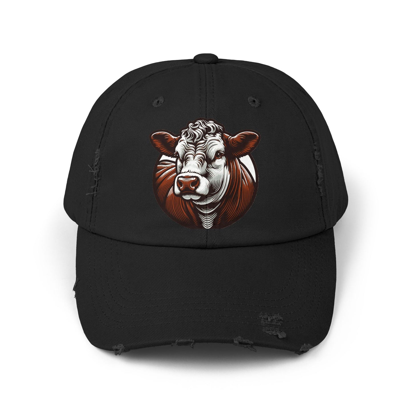 Hereford, Eat Beef, Unisex Distressed Cap, Beef Lovers, Support Ranchers