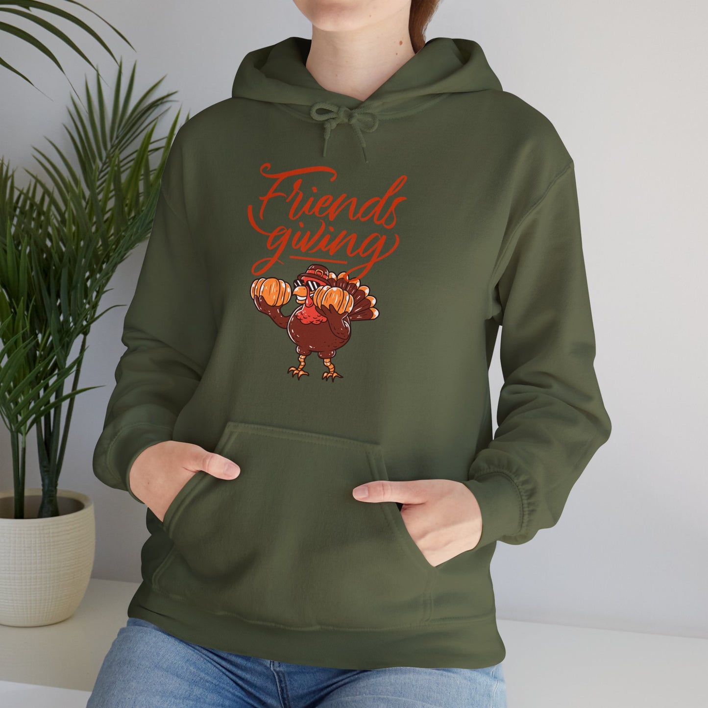 Friendsgiving Turkey Sunglasses Sweatshirt