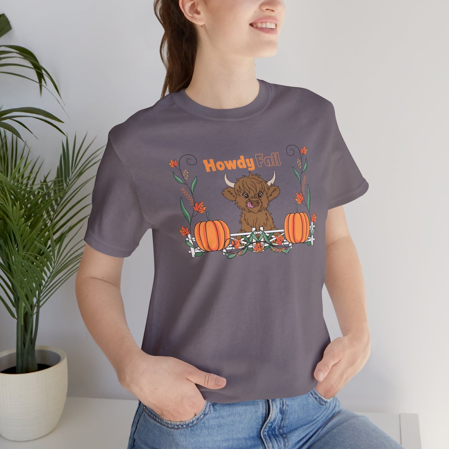 Howdy Fall Highland Cow Tee