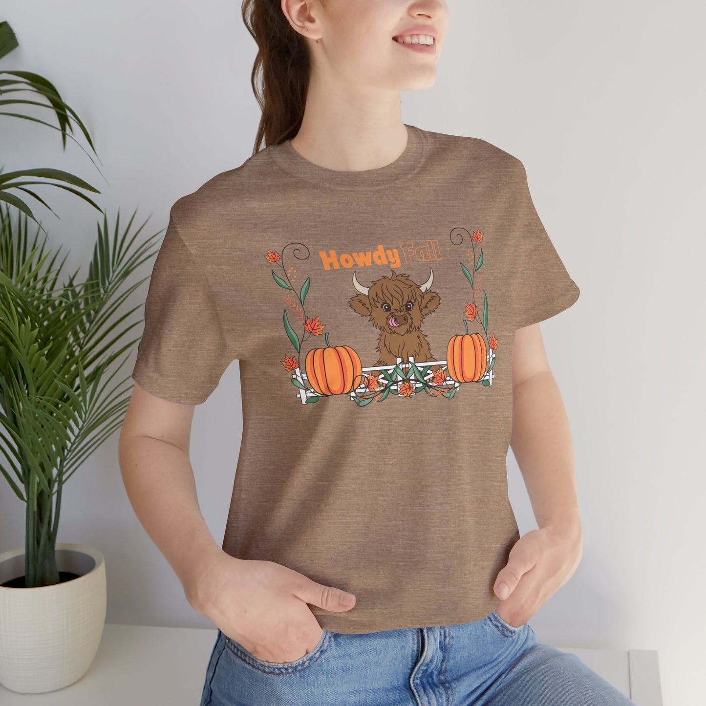 Howdy Fall Highland Cow Tee