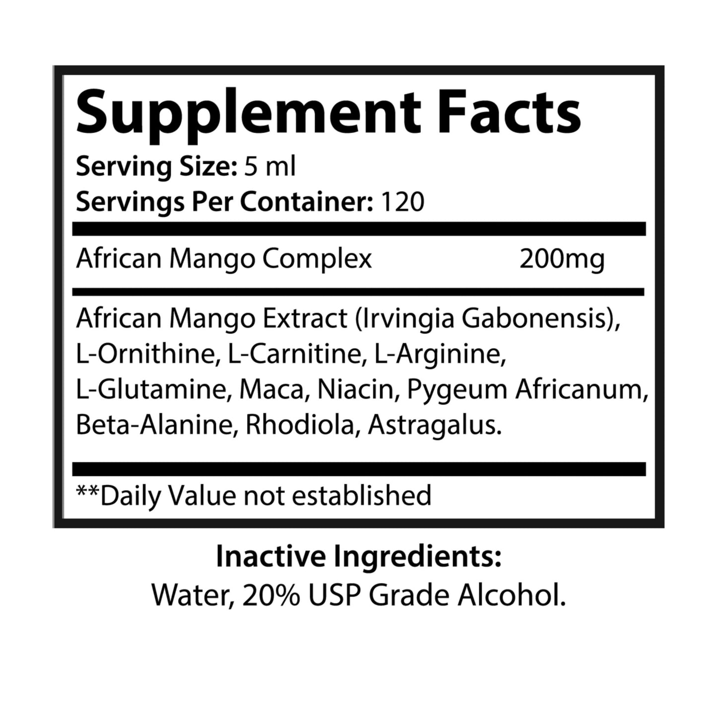 African Mango Drops Supplement Smorgeous Beauty (60ml, 2fl.oz)