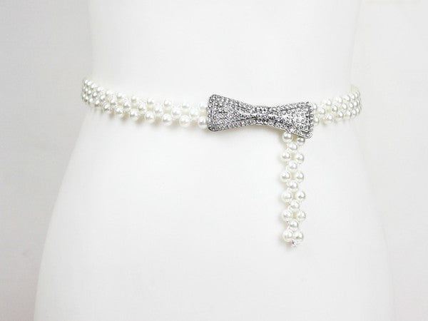 Pearl Fashion Belt-Elastic