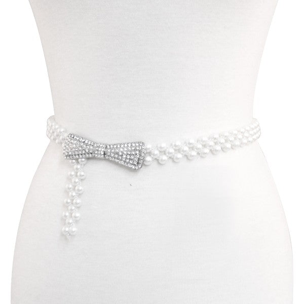 Pearl Fashion Belt-Elastic