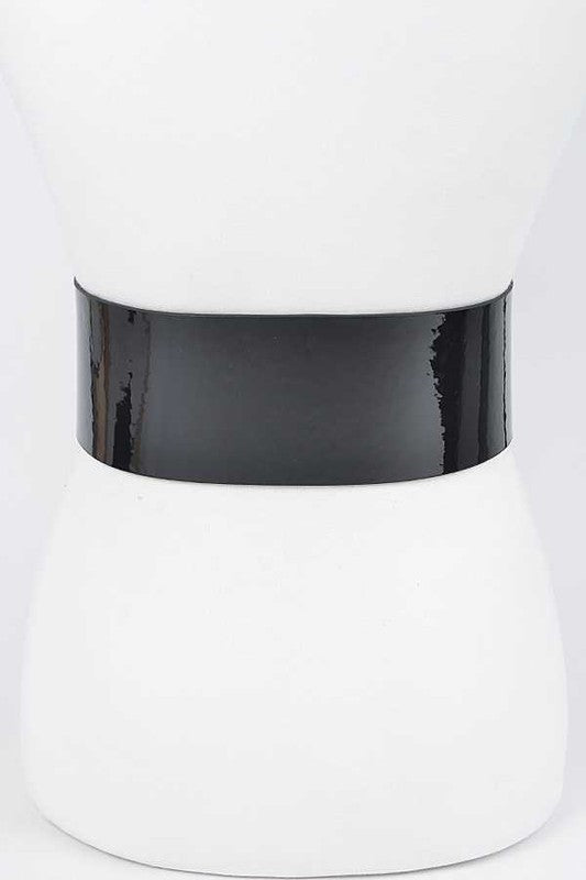 Patent Leather Statement Oversize Belt