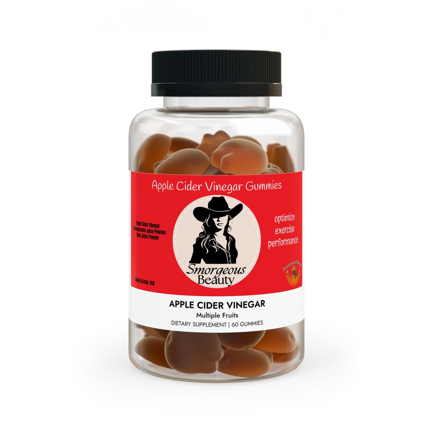 Apple Cider Vinegar Gummies Smorgeous Beauty (60 Gummies)