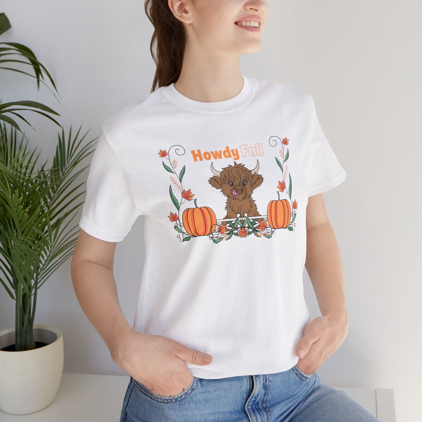 Howdy Fall Highland Cow Tee