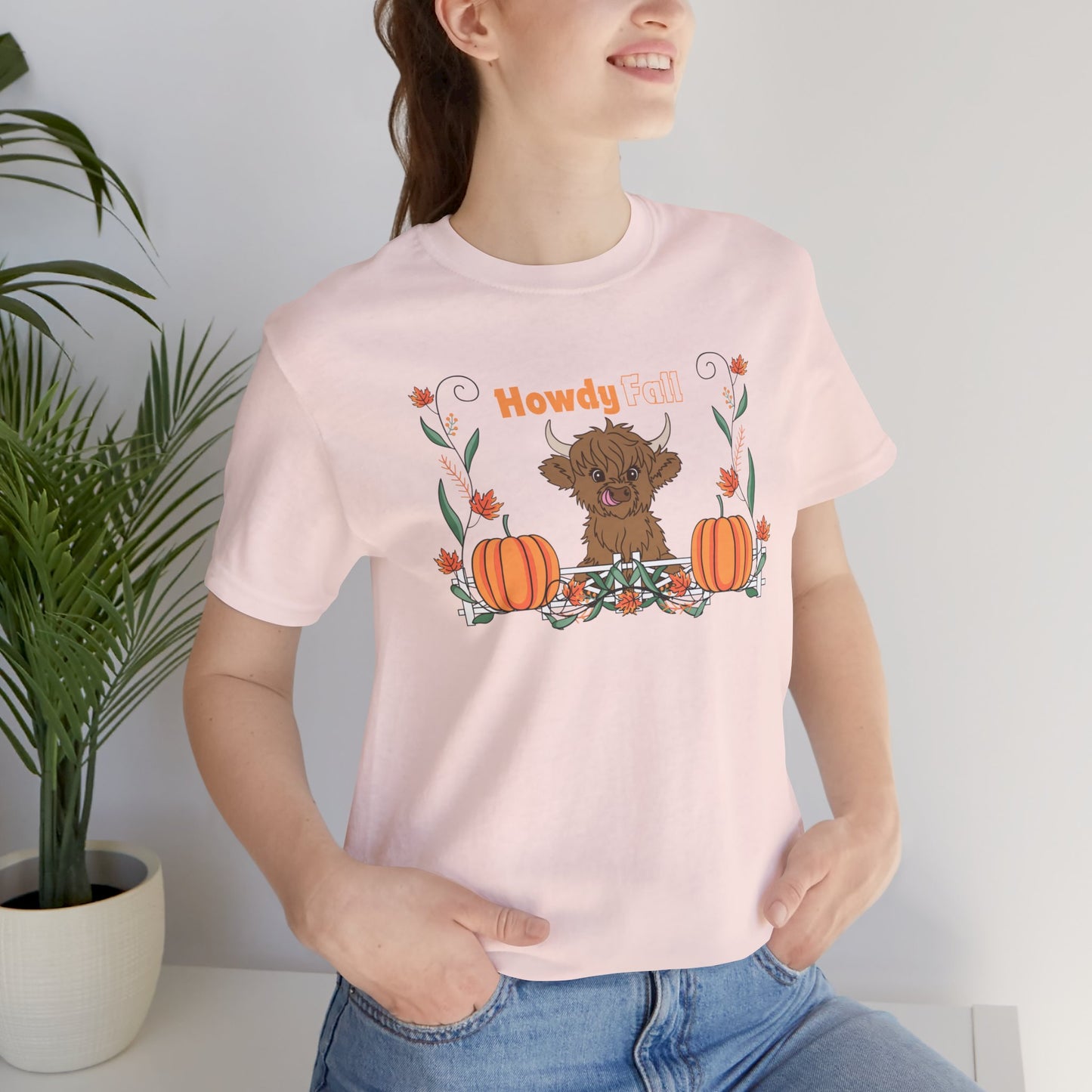 Howdy Fall Highland Cow Tee