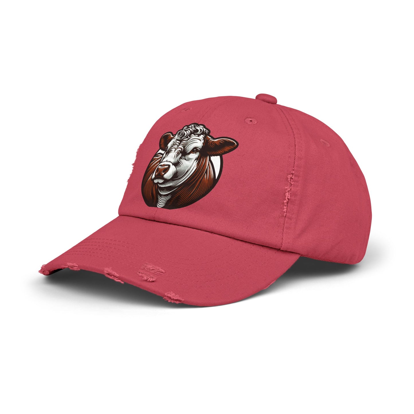 Hereford, Eat Beef, Unisex Distressed Cap, Beef Lovers, Support Ranchers
