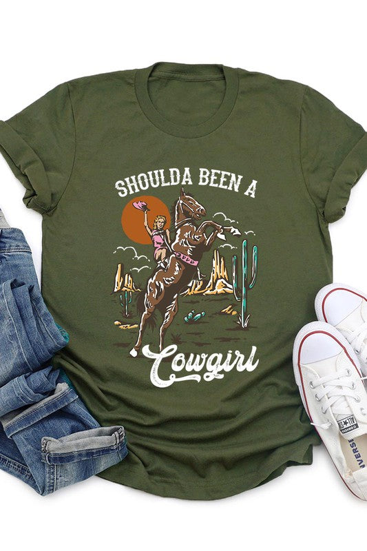 Shoulda Been A Cowgirl Tee