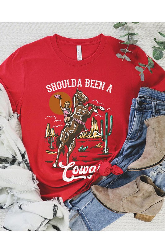 Shoulda Been A Cowgirl Tee