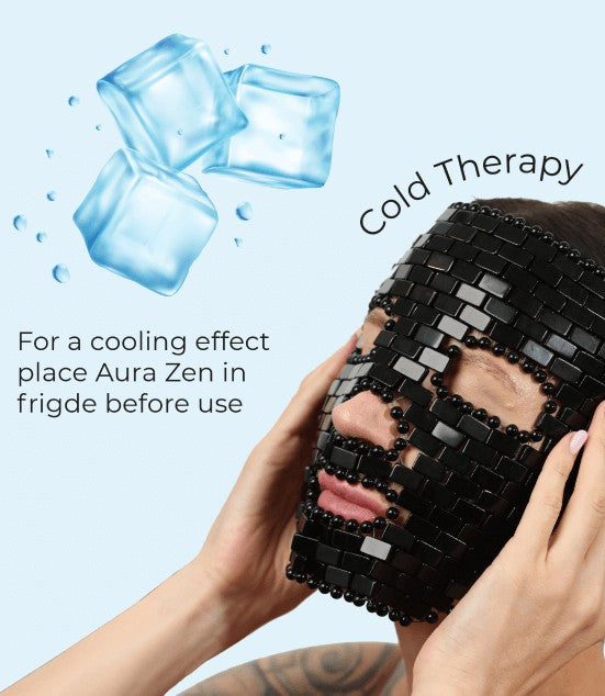 Aura Zen -100% Natural Obsidian Mask