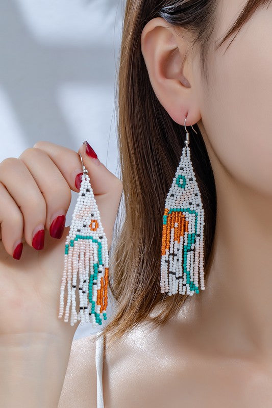 Seed Bead Boho Earrings