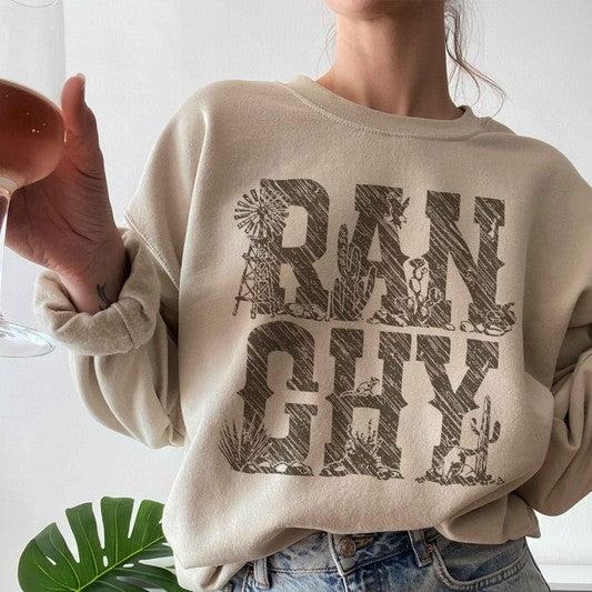 Ranchy Country Western Graphic Sweatshirt