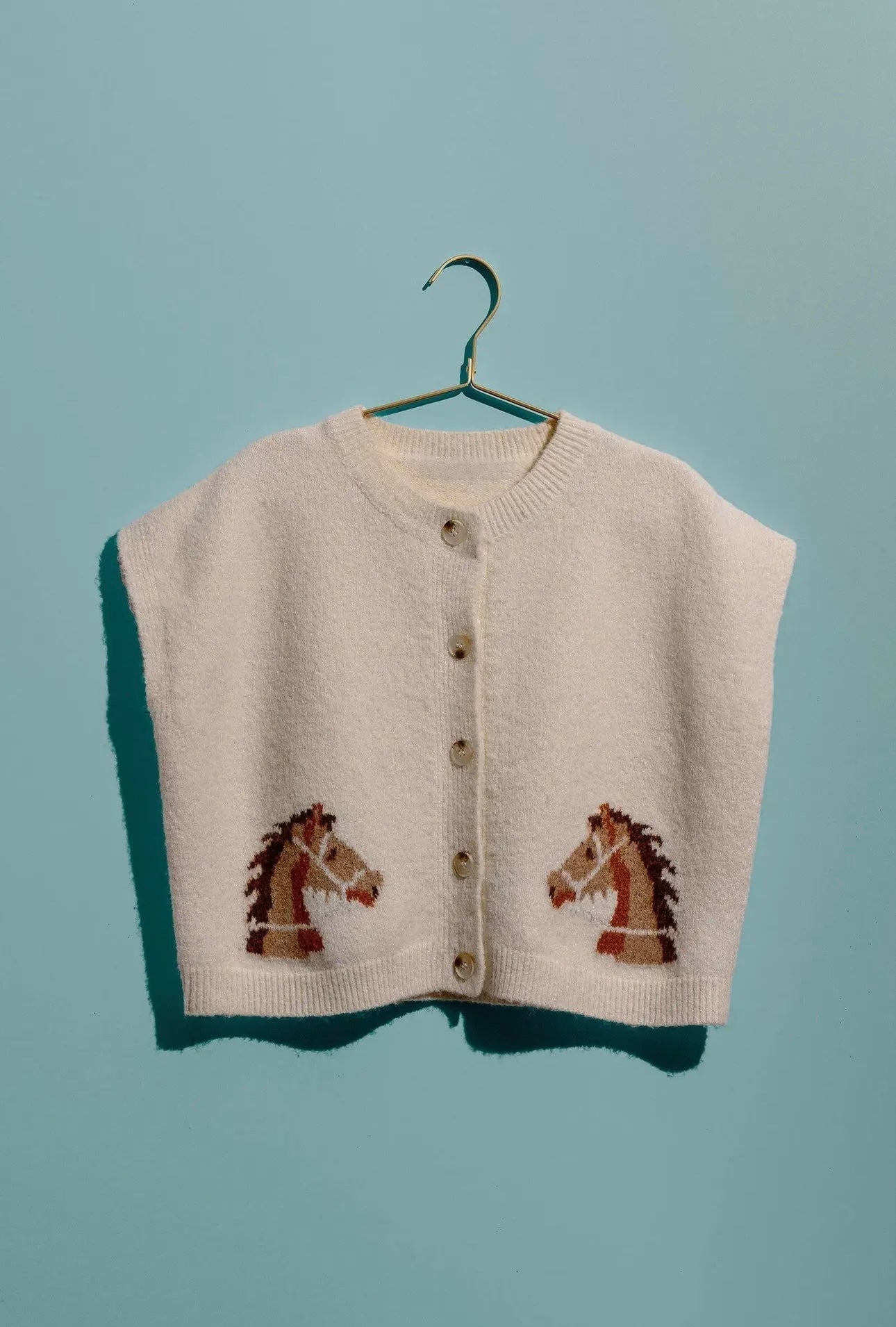 The Pony Sleeveless Cardigan
