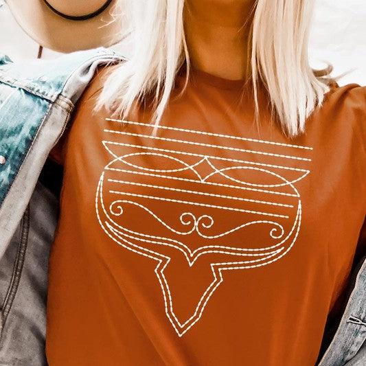 Western Boot Stitch Graphic Tee