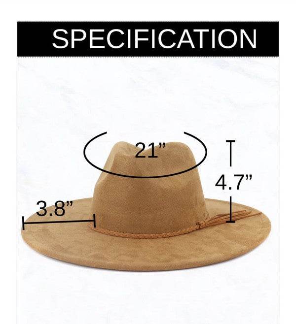 Tan Hide Western Leather Band Choice Hat
