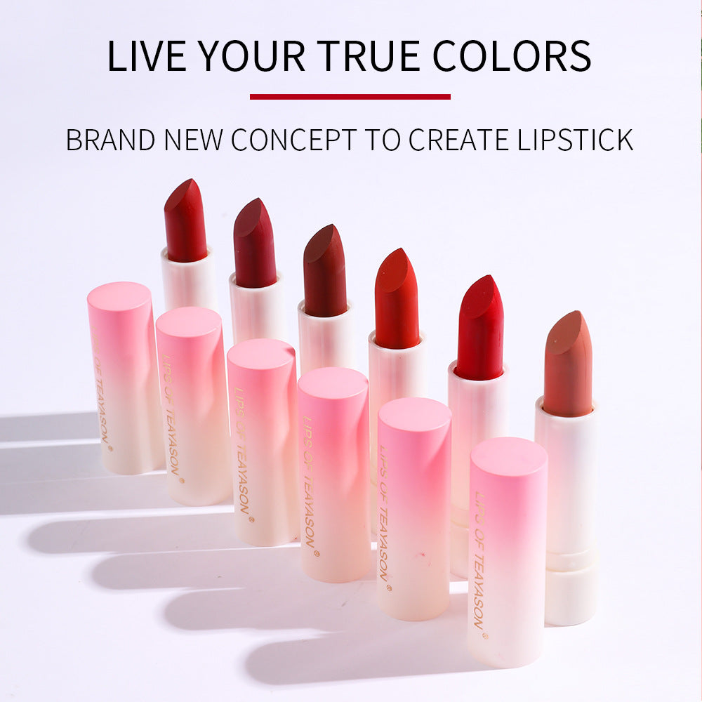 Lipstick Bean Paste Color Matte Matte Female Retro Red Peach Lipstick Matte Velvet Lipstick
