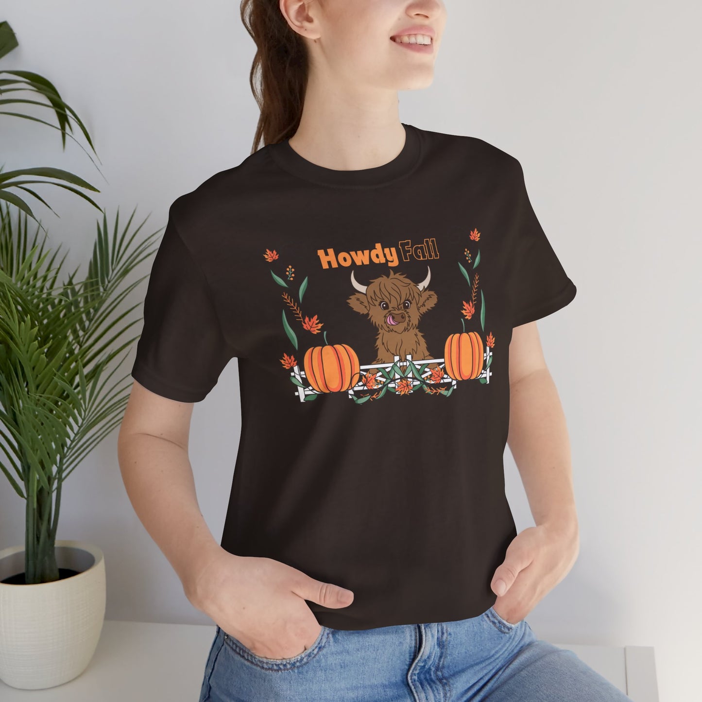 Howdy Fall Highland Cow Tee