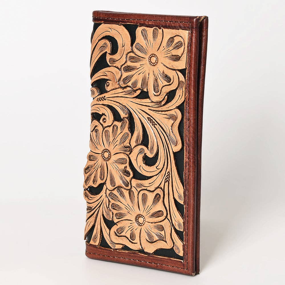 OHG114 Wallet Genuine Leather Tooled