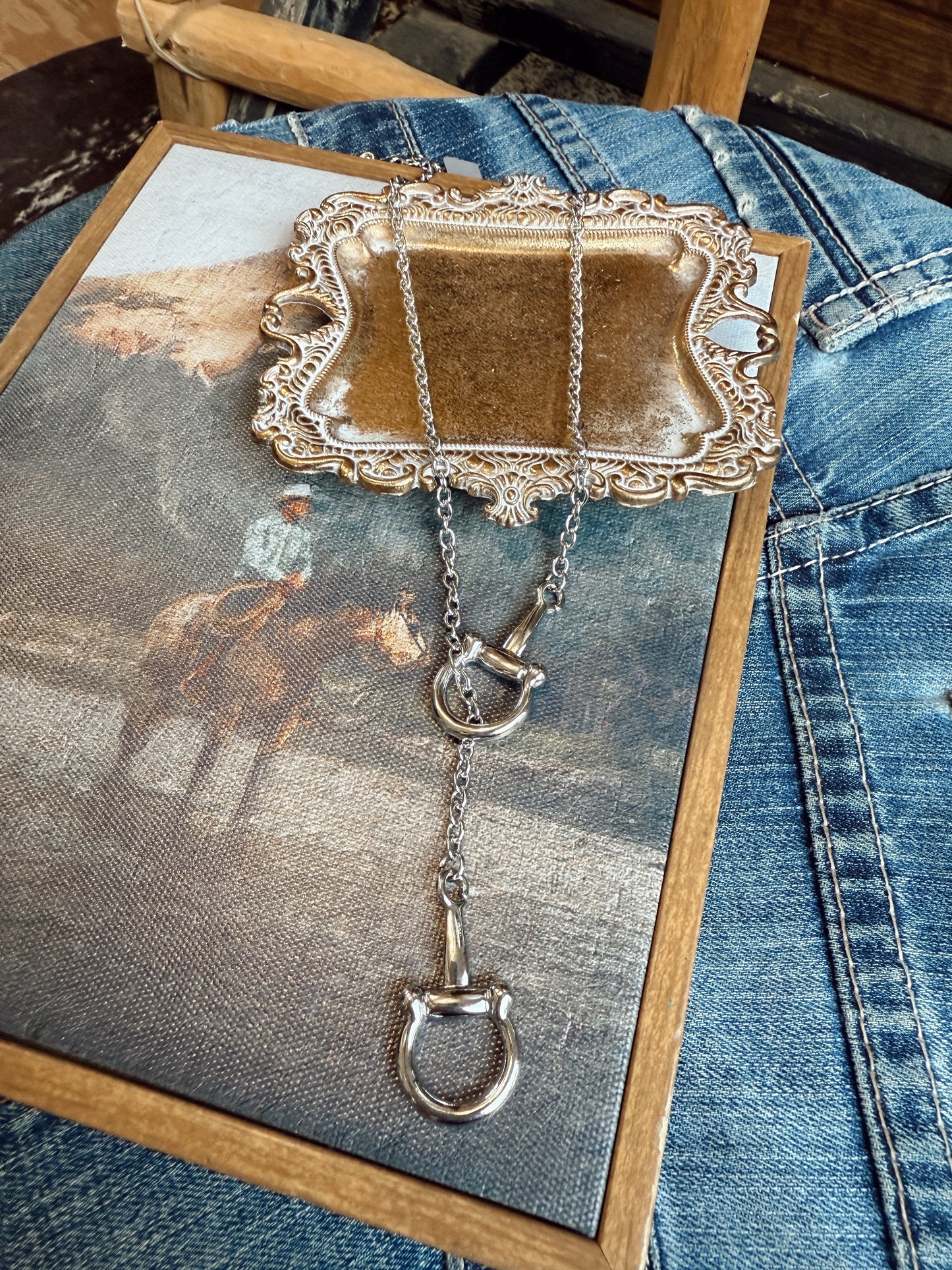 The Giddy Up Necklace - Silver