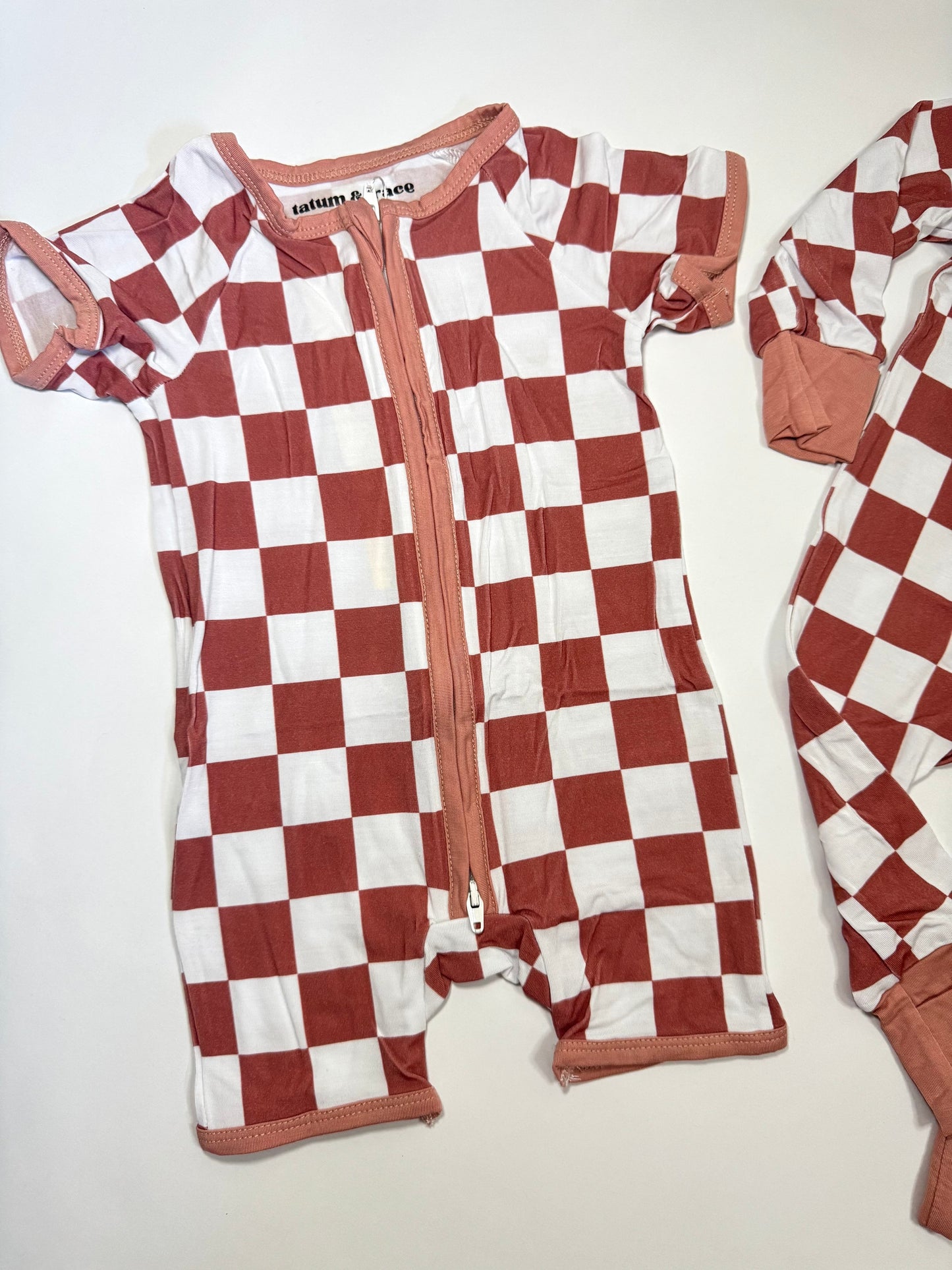 Mauve Checkers Bamboo Shortie