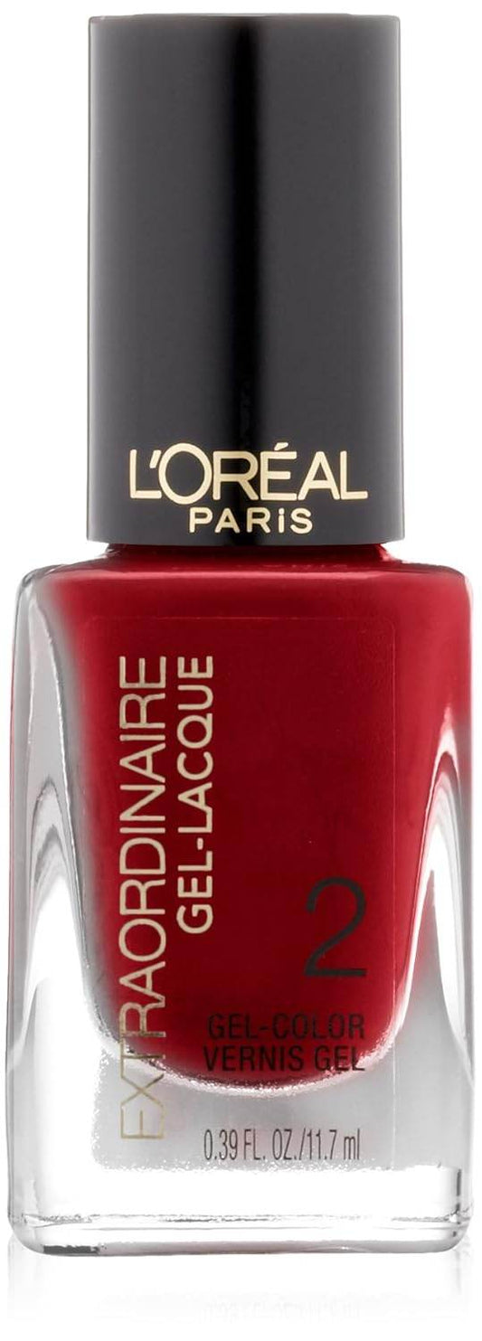 L’Oréal Paris Extraordinaire Gel-Lacque 1-2-3 Nail Color, 720 Hot Couture, 0.39 Fluid Ounce