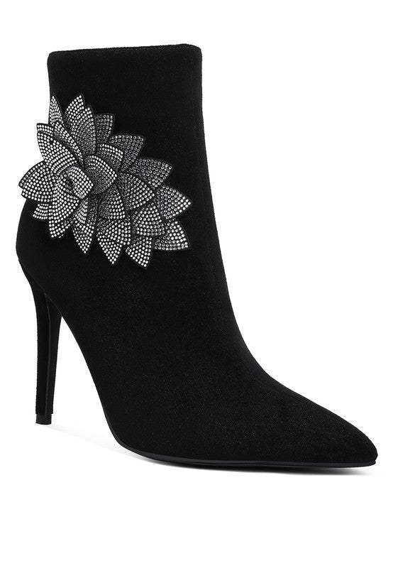 Yarrow Rhinestones Petal Boots