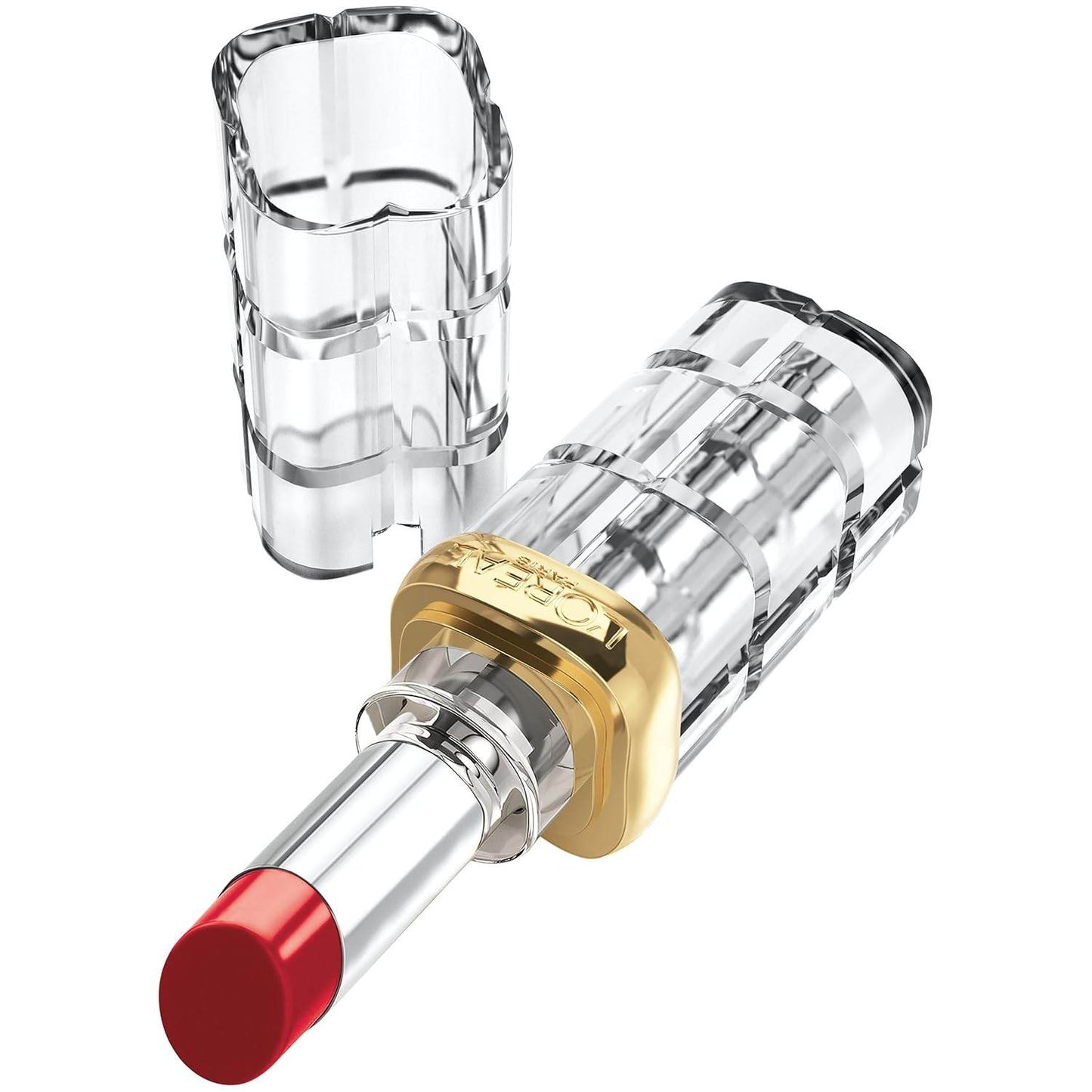 L'Oreal Colour Riche Shine Lipstick, 924 Enamel Red 0.1 oz