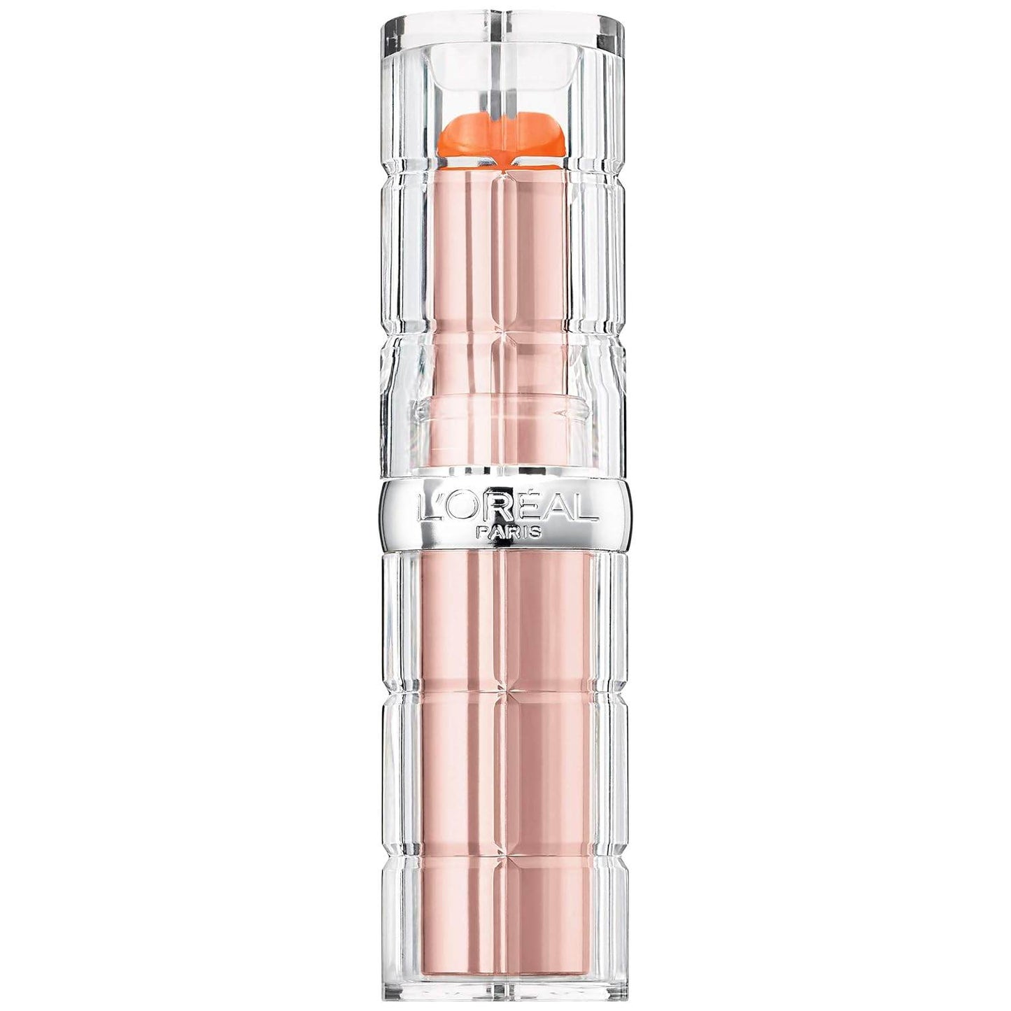 L’Oréal Paris Makeup Colour Riche Plump and Shine Lipstick, for Glossy, Radiant, Visibly Fuller Lips with an All-Day Moisturized Feel, 101 Nectarine Plump, 0.1 oz.