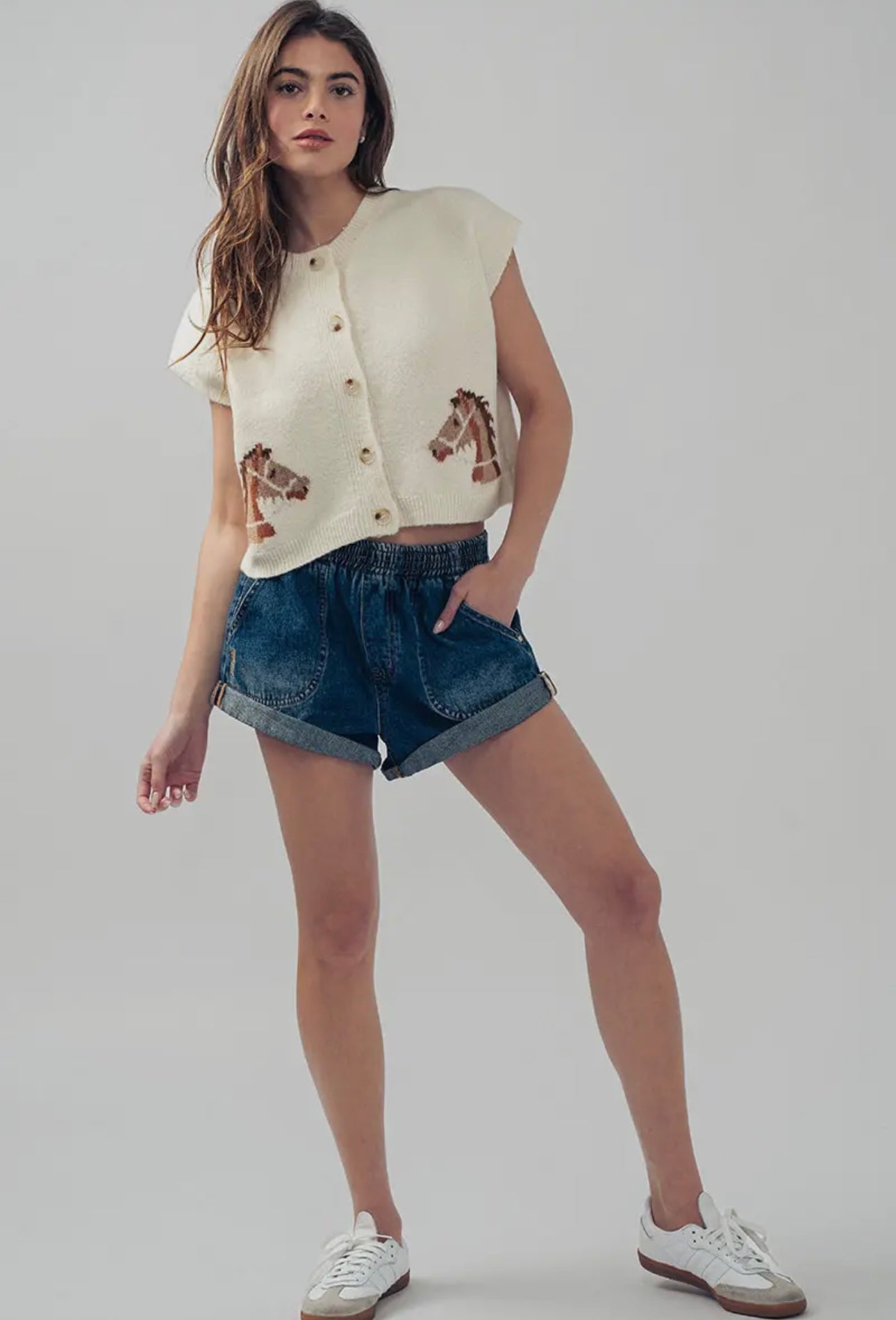The Pony Sleeveless Cardigan