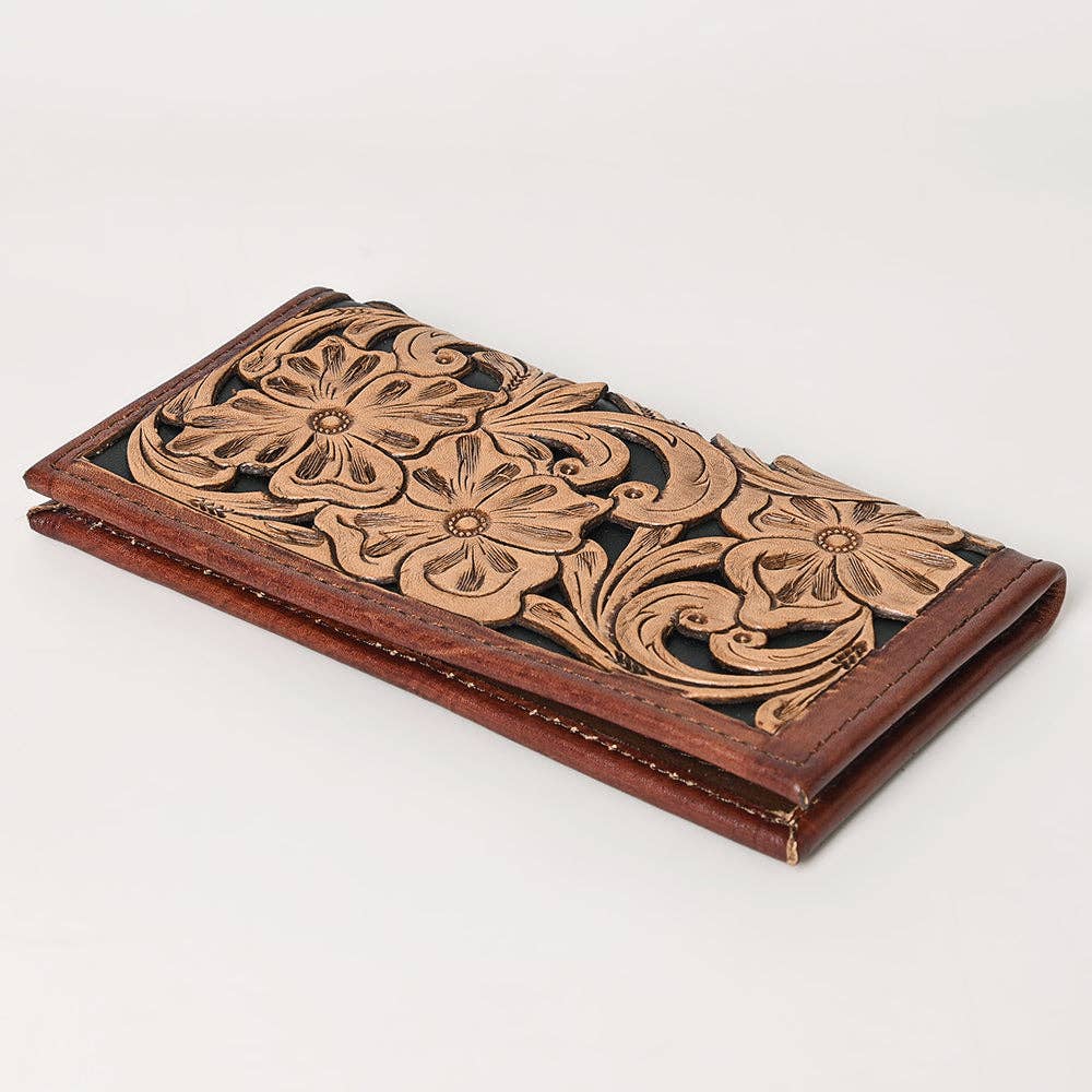 OHG114 Wallet Genuine Leather Tooled