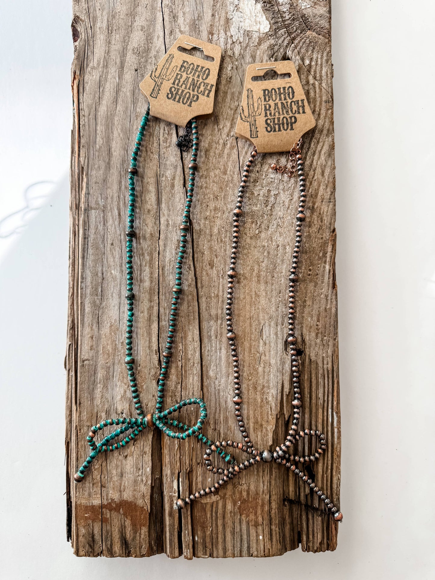 Faux Pearl Bow Coquette Necklace