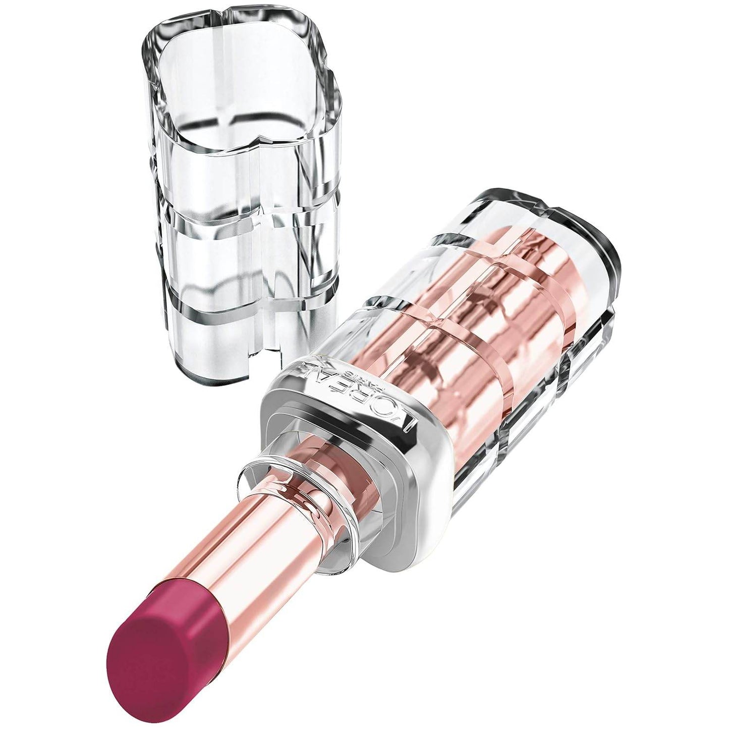 L'Oreal Paris Makeup Colour Riche Plump and Shine Lipstick, for Glossy, Radiant, Visibly Fuller Lips with an All-Day Moisturized Feel, 108 Wild Fig Plump, 0.1 oz.