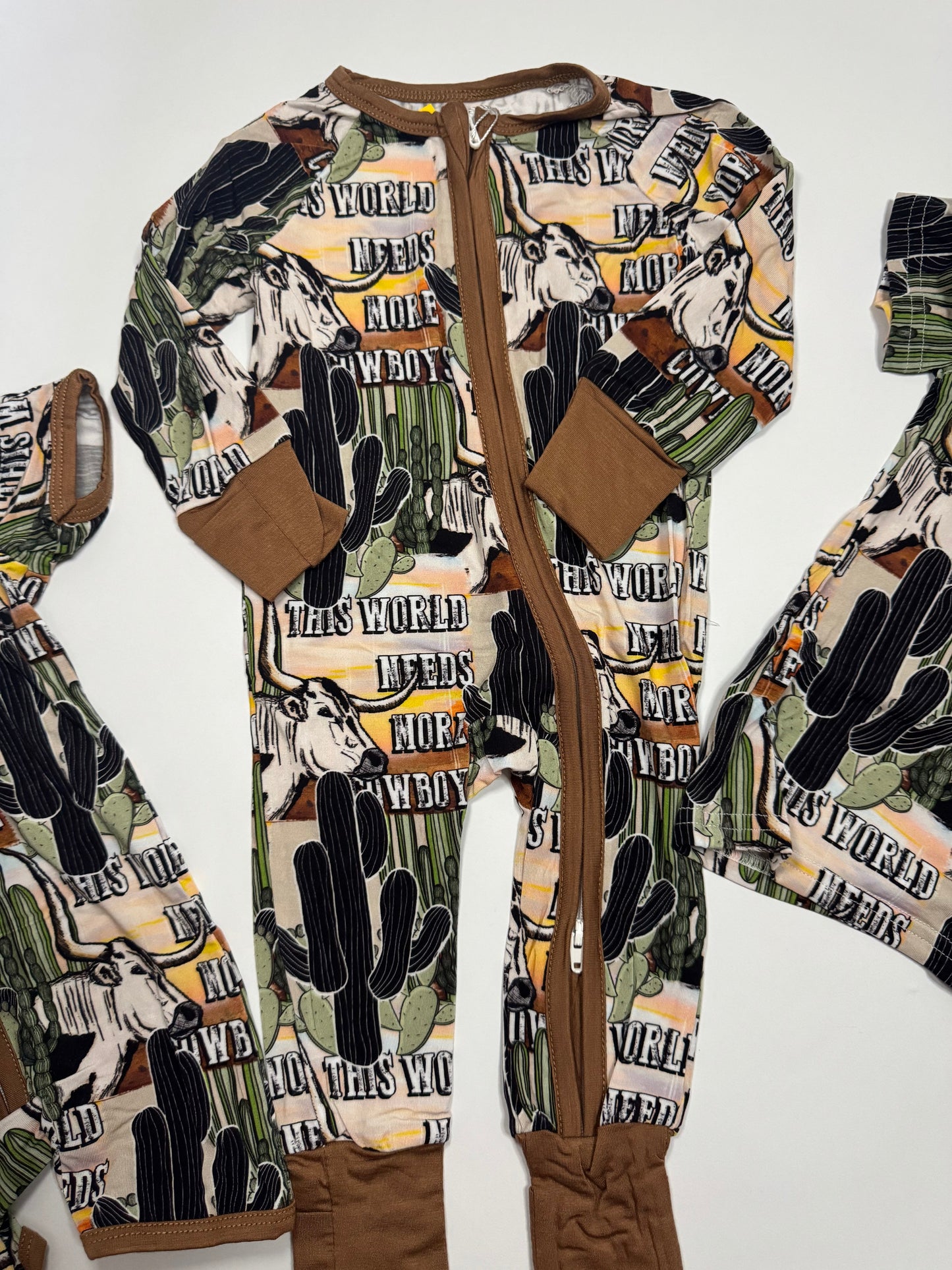 More Cowboys Bamboo Romper