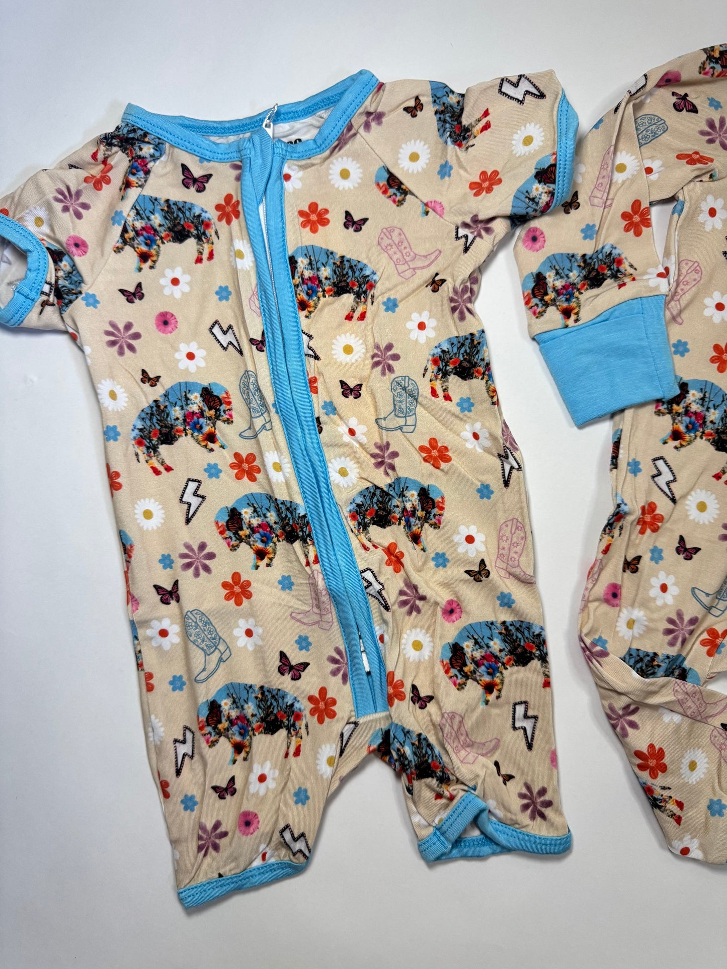 Wildflower Bison Bamboo Shorts Set