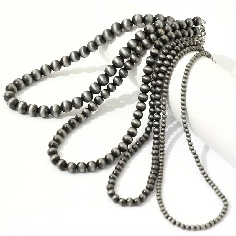 Western/Boho faux fashion pearl necklace