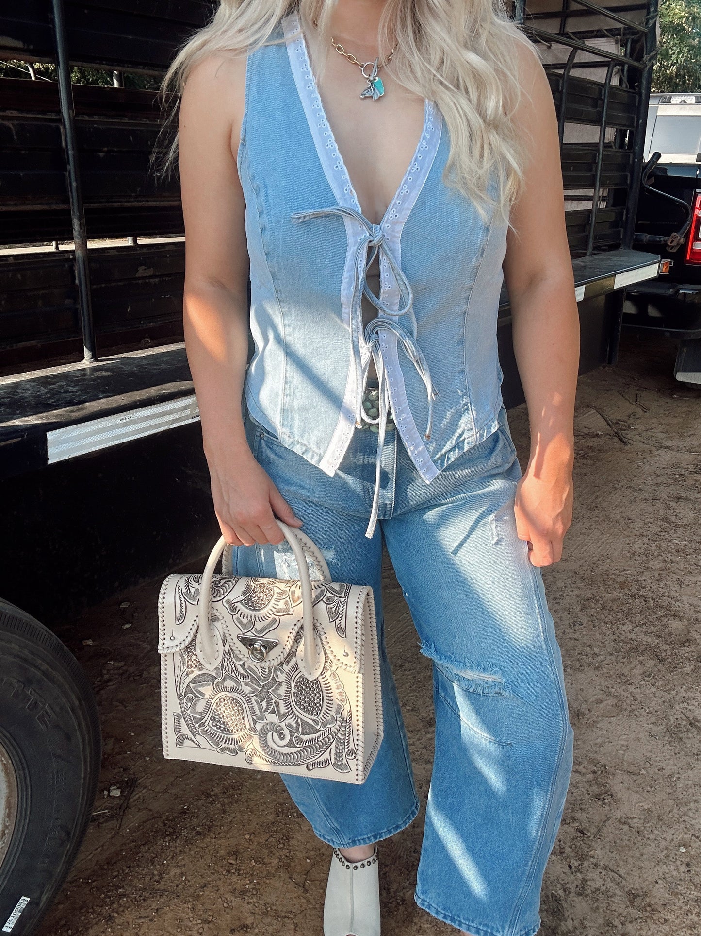 The Dolly Tie Top